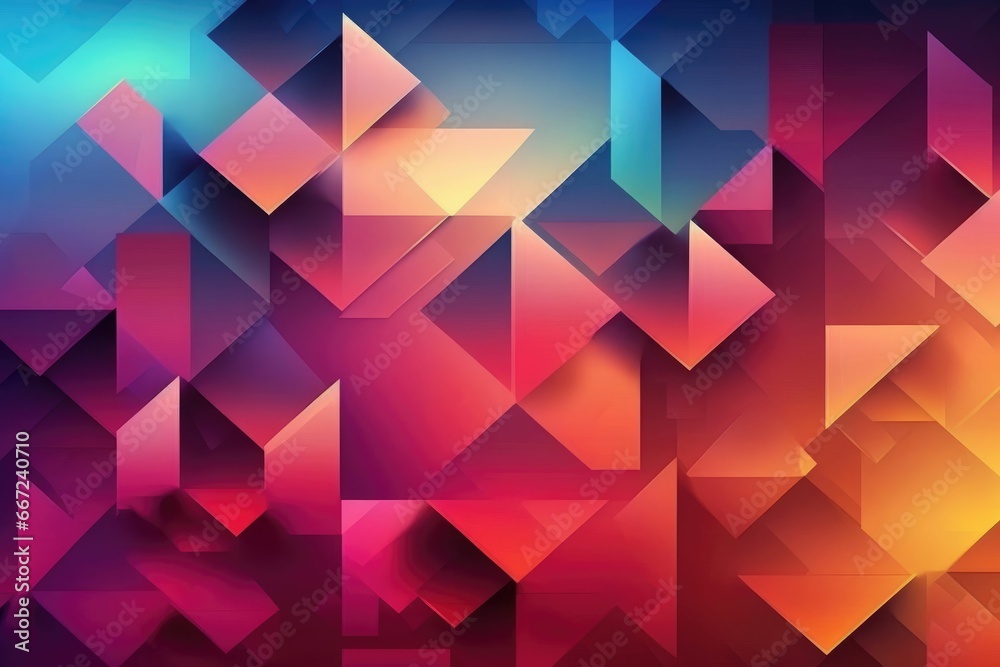 Digital rainbow color mosaic, abstract graphic shapes background Digital rainbow color mosaic, abstract graphic shapes background