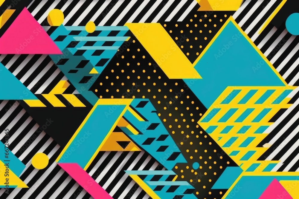Modern geometric abstract background hipster, flat style Modern geometric abstract background hipster, flat style