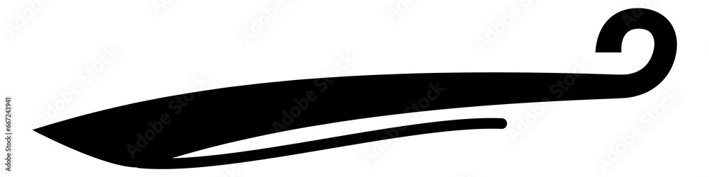 Retro tail stroke. Lettering black underline element Retro tail stroke. Lettering black underline element
