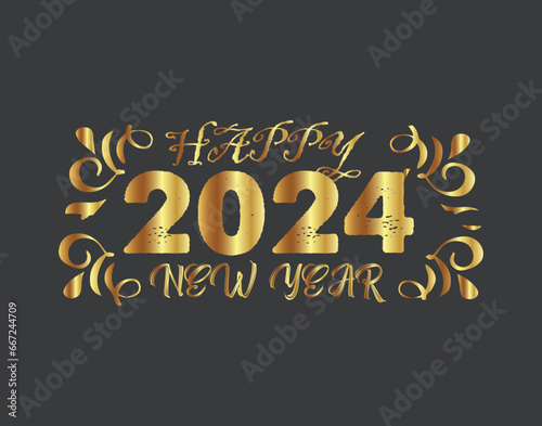 Happy new year 2024 design