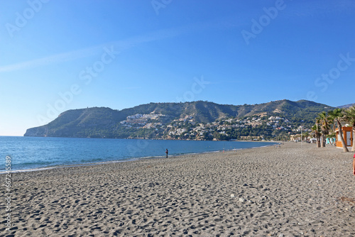 La Herradura beach in Andalucia, Spain	 photo