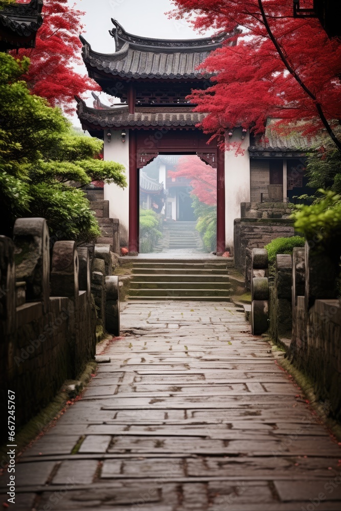 Winding alleys and streets of ancient Republic of China period Winding alleys and streets of ancient Republic of China period