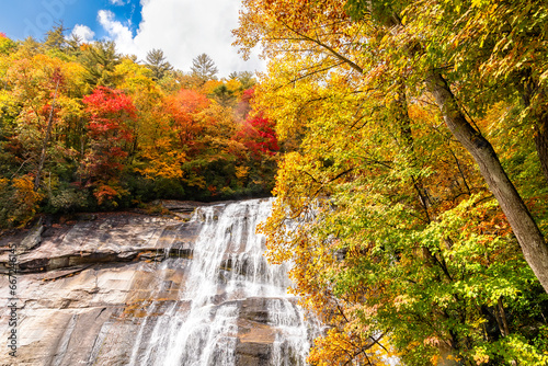 Photos Rainbow Falls in Pisgah National Forest in Western North Carolina