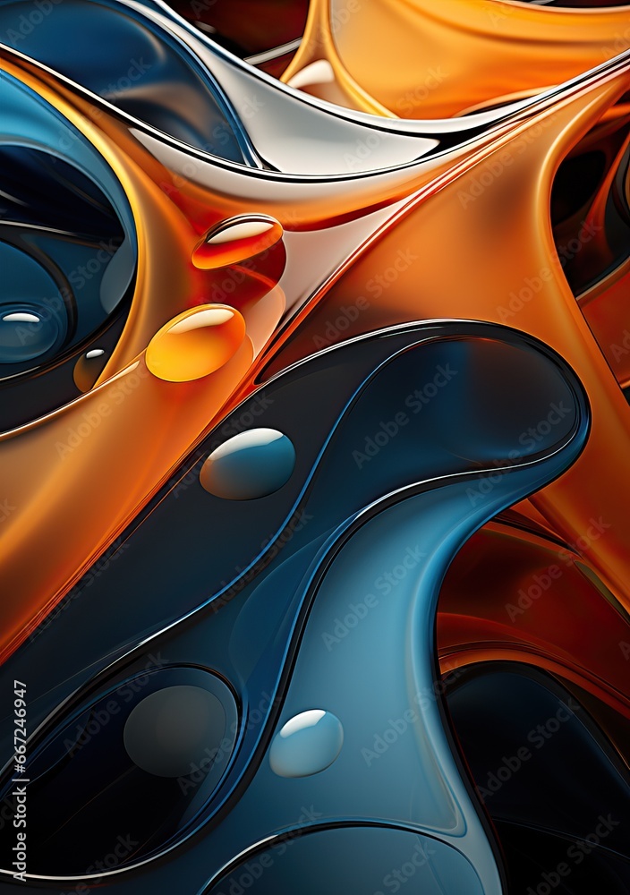 Abstract Orange and Blue Background for Design Abstract Orange and Blue Background for Design