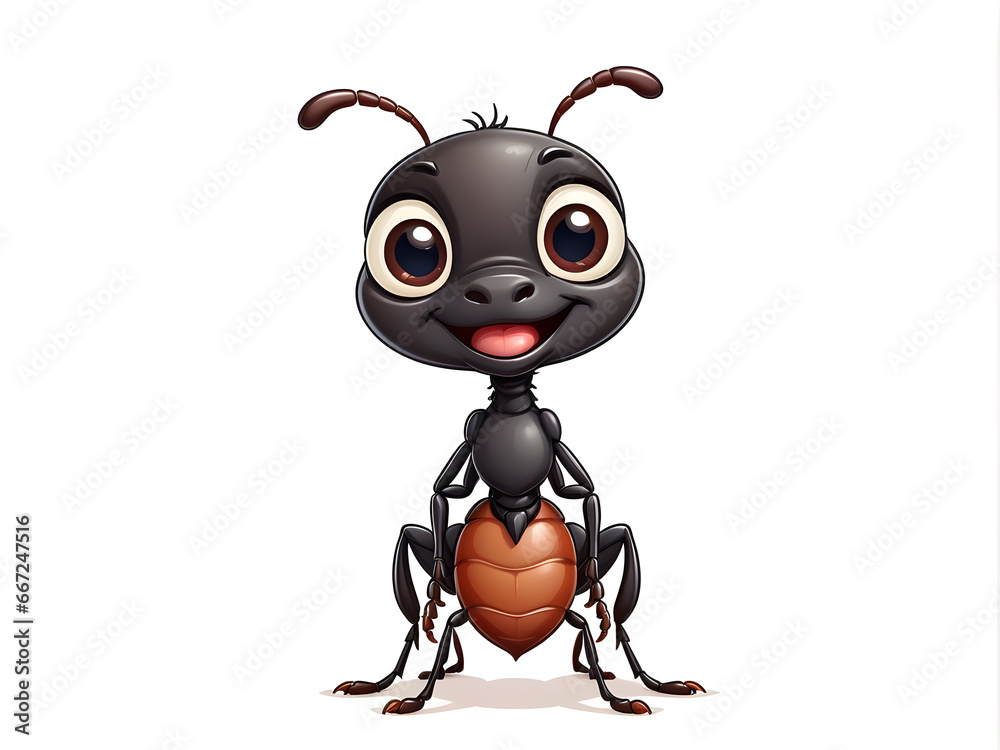 cute ant cartoon style animal illustration cute ant cartoon style animal illustration