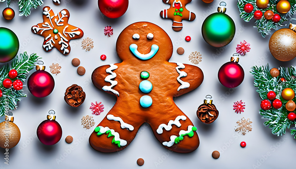 Festive Gingerbread Joy: Cheery Christmas Decor Delight