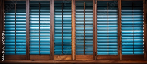 Window with closed blinds