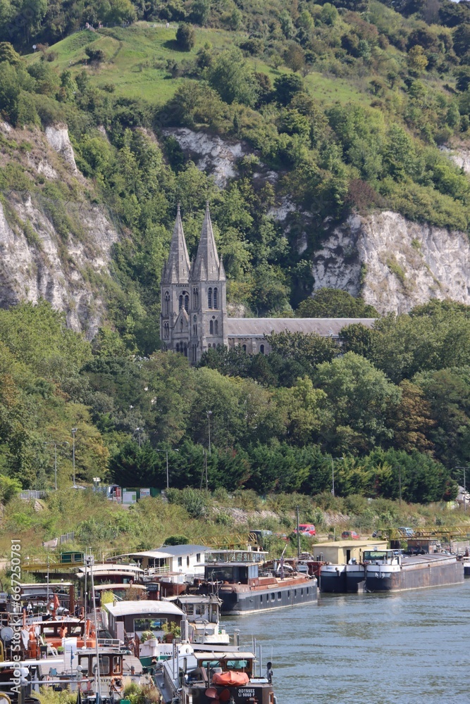 Fototapeta premium Chapel on the hill in Rouen, France 