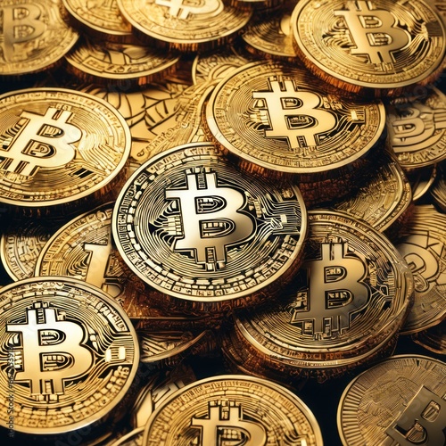 Physical version of Bitcoins, Bitcoins pile on the background
