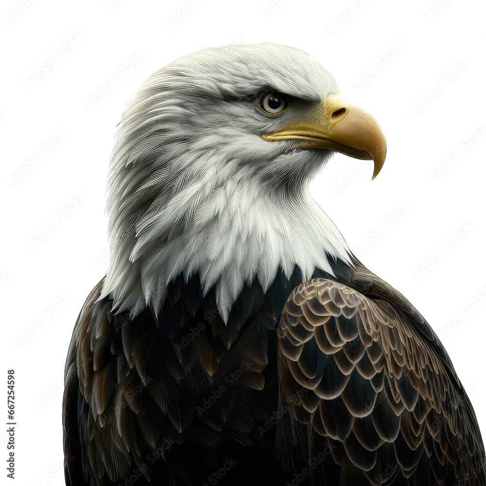Mighty Harpy Eagle Portrait, GENERATIVE AI Mighty Harpy Eagle Portrait, GENERATIVE AI