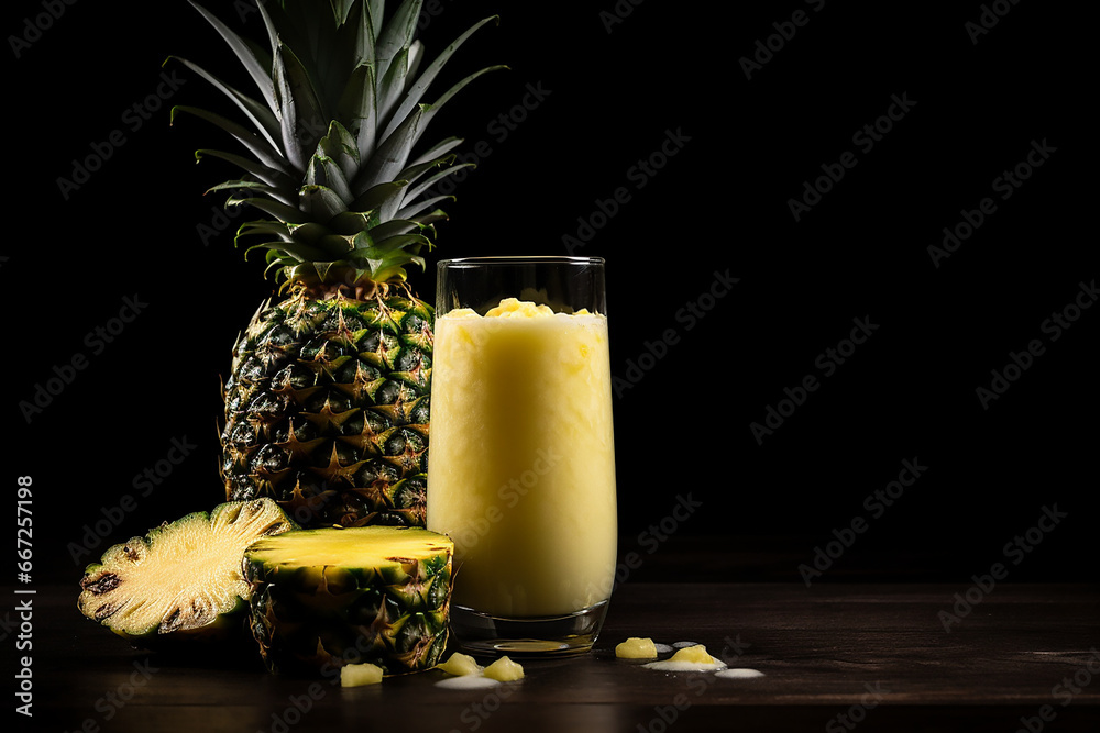 pineapple juice with pineapple fruit pineapple juice with pineapple fruit