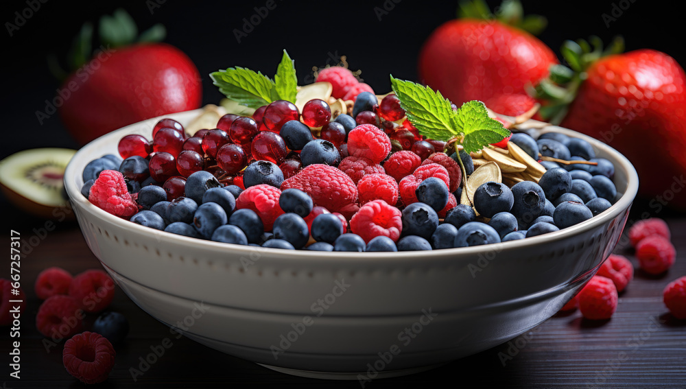 Quark Bowl mit Beeren Quark Bowl mit Beeren