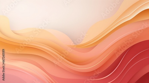 Paper Cut gold color background abstract art vector