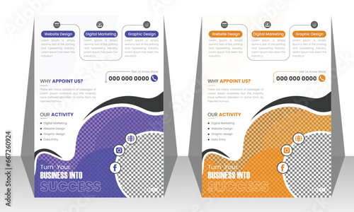 flyer pamphlet brochure cover design layout, annual report, poster, vector illustration template in A4 size. Corporate business annual report