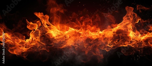 Fotografia, Obraz Intense fire and burning
