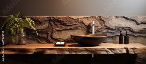 Distinctive sink in a contemporary home