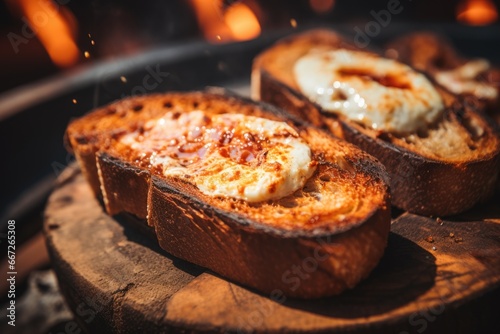 Artisanal Toast Variety: Flavorful Toppings on Golden Crisp Bread