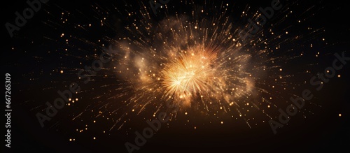 Explosion of fireworks