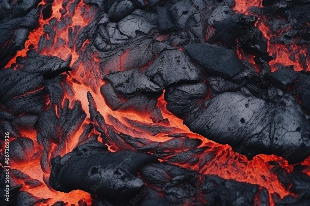 texture of hot lava and ash. High quality. Bright contrast hot colors. horizontal backdrop with hot volcanic rocks texture of hot lava and ash. High quality. Bright contrast hot colors. horizontal backdrop with hot volcanic rocks