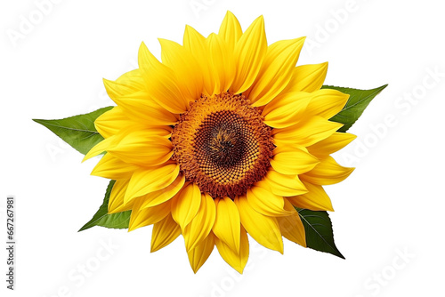 sunflower isolated on white background