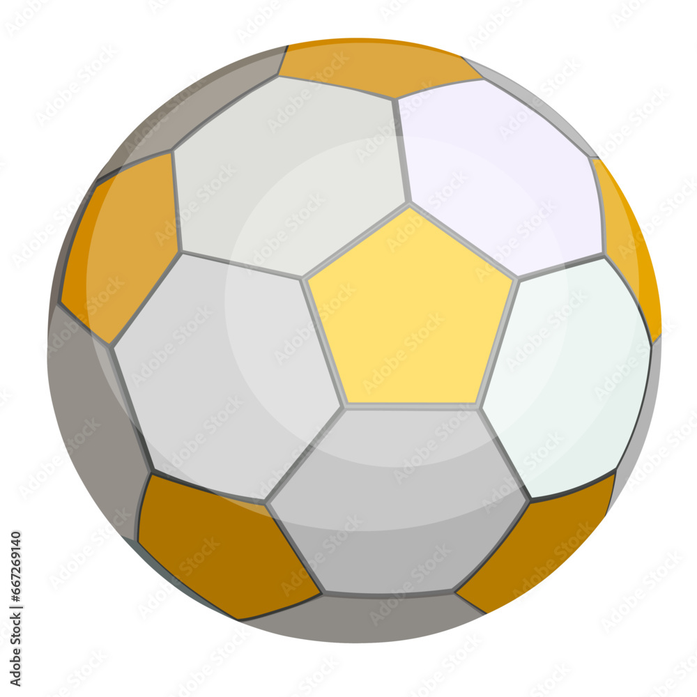 Fototapeta premium Game ball gray and yellow