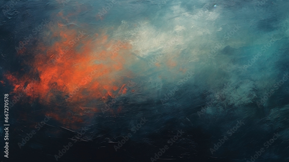 Heavy oil paint texture , background abstract , dark colors. Generative AI  - obrazy, fototapety, plakaty 