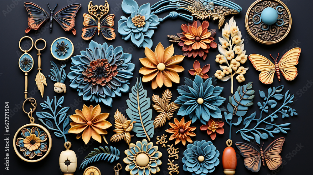 Polymer clay jewelry making process: A step-by-step visual journey of creating polymer clay jewelry from raw material to finished product Polymer clay jewelry making process: A step-by-step visual journey of creating polymer clay jewelry from raw material to finished product