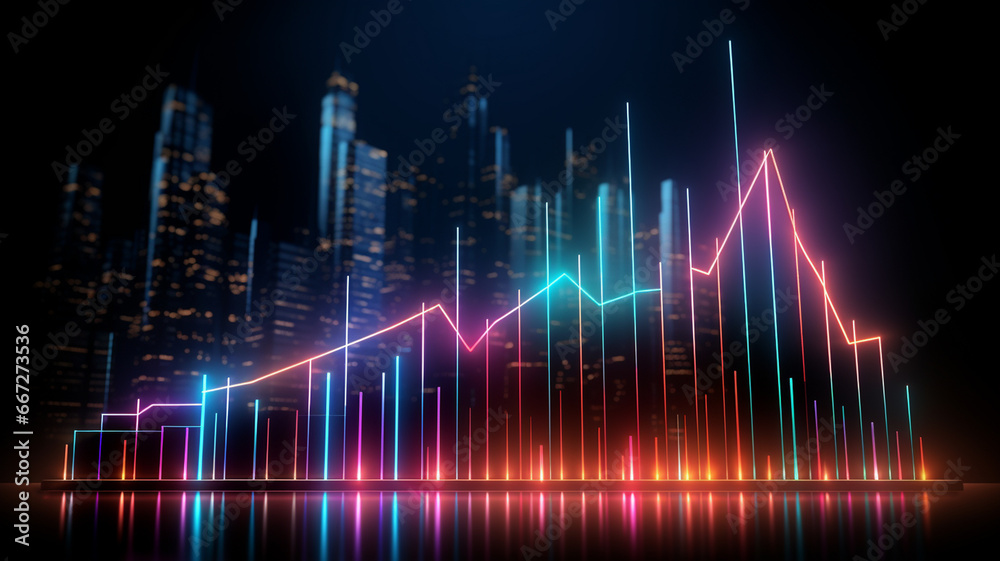 abstract digital graph. technology background. business concept. abstract digital graph. technology background. business concept.