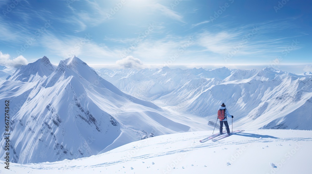 snow background, skiing season, winter alps