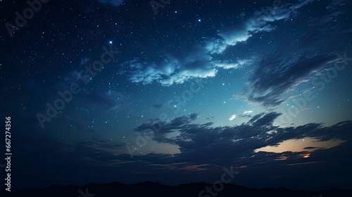 Night sky background with stars