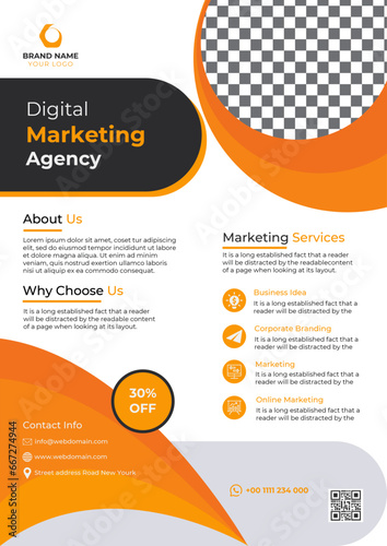  Corporate Flyer Template for your business. Professional flyer, Modern flyer template. very easy to customize for every file.