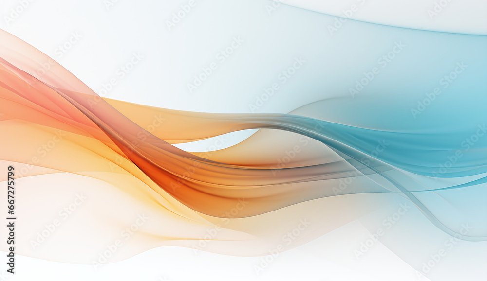 Blue and orange technology waves abstract background Blue and orange technology waves abstract background