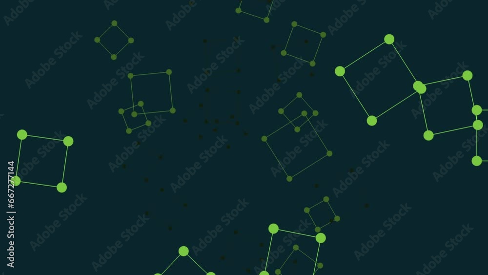 Black and white image depicting a grid like network with interconnected points. Lines connecting the points are depicted in green Black and white image depicting a grid like network with interconnected points. Lines connecting the points are depicted in green