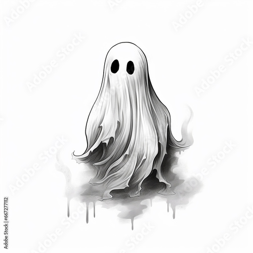 Minimalist Halloween Ghost Designs photo