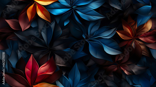 Texture pattern in style of colorful kaleidoscope flowers in symmetrical visual effects. Colorful abstract background in colorful flowers style.