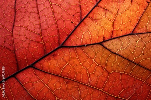 Crisp autumn leaf texture showcasing vibrant fall colors and intricate veins.