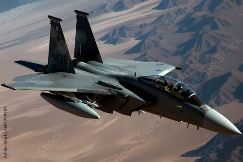 McDonnell Douglas F-15 Eagle - United States - Twin-engine air superiority fighter used by the US Air Force since the 1970s, known for its speed and maneuverability