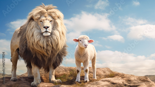 Christian parable of the lion and the lamb