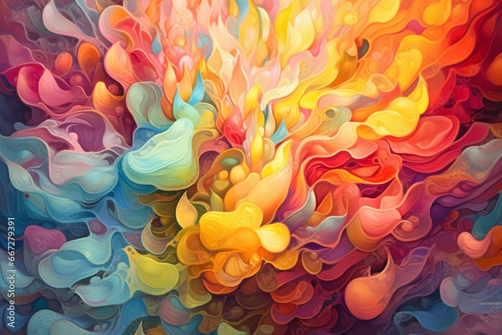 Background with colors. Generative AI