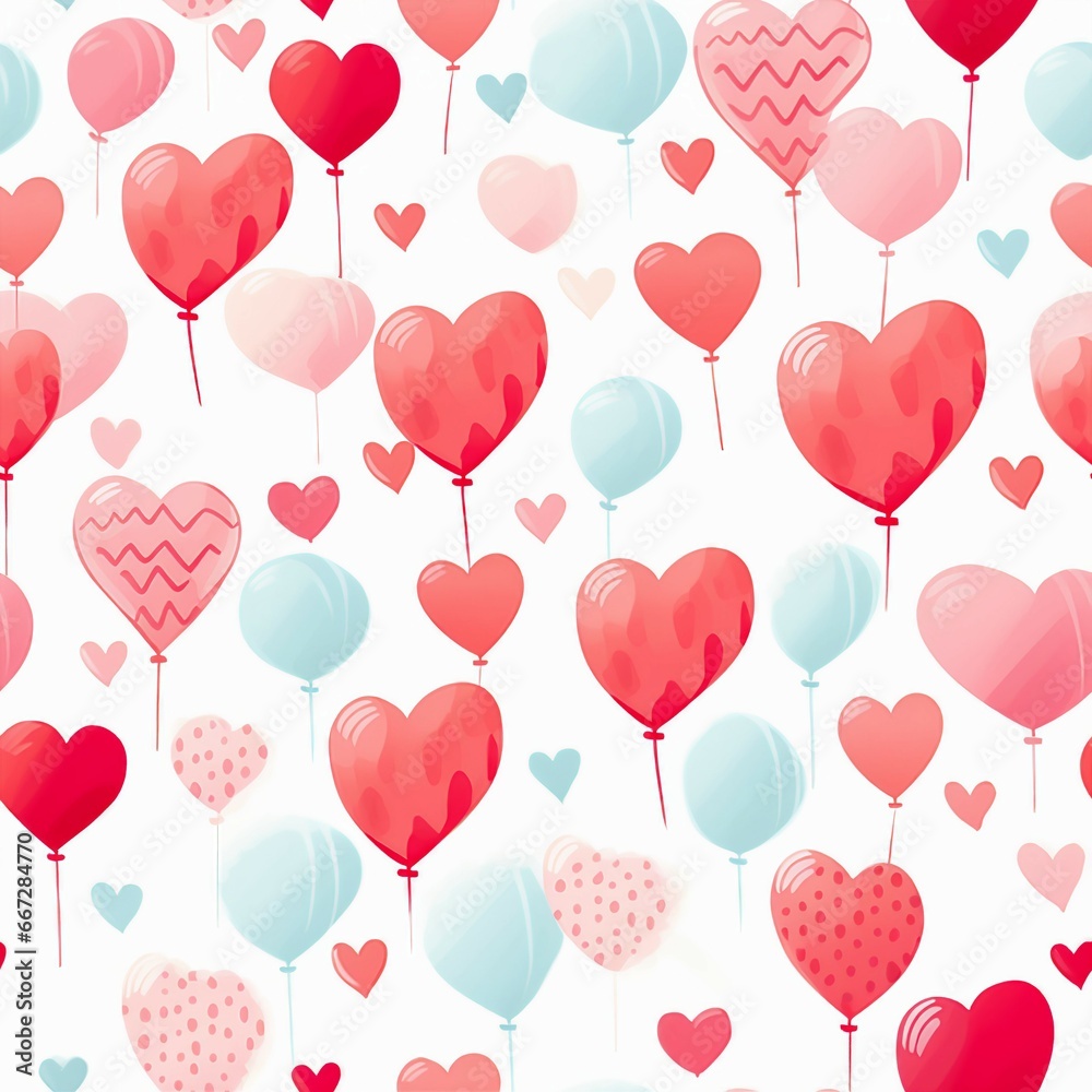 Whimsical Valentine's Balloons Pattern