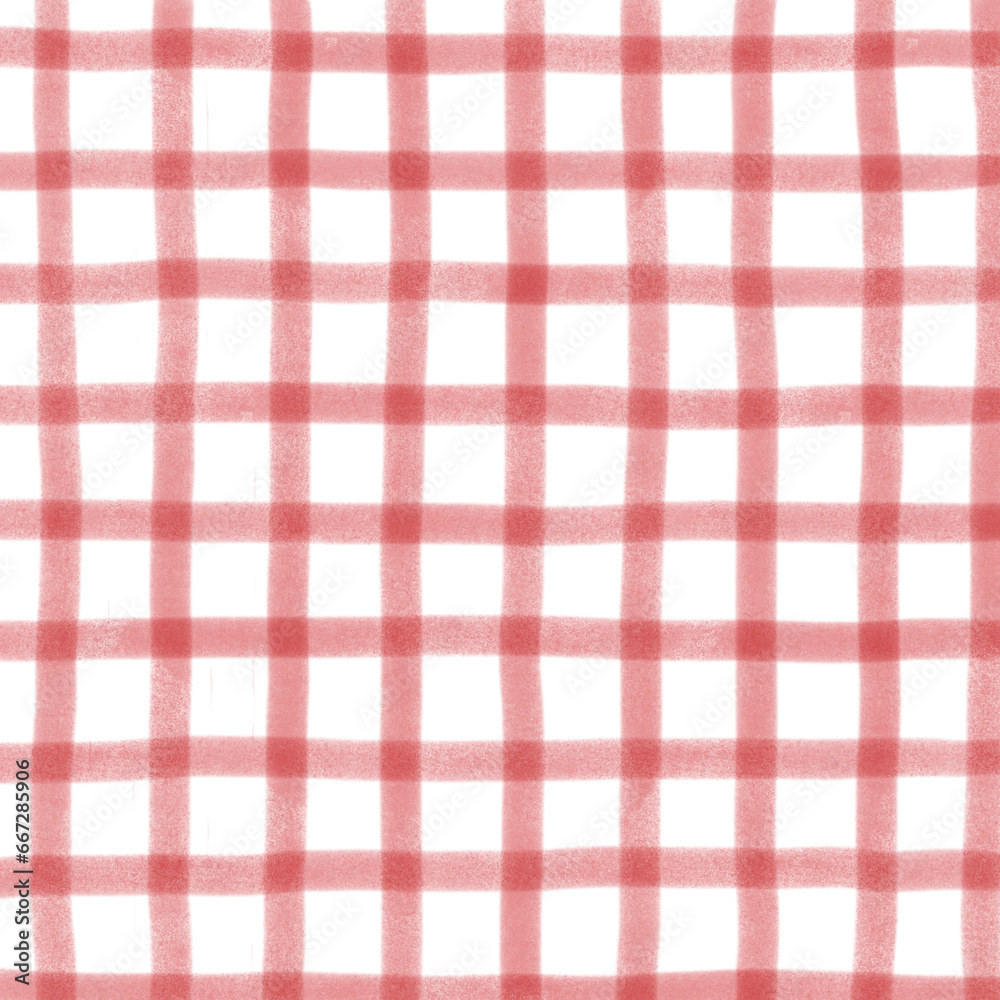 Red Plaid Hand Drawn Background Red Plaid Hand Drawn Background