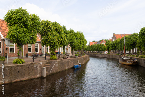 Canal houses in the Dutch Hanseatic city of Hasselt. photo