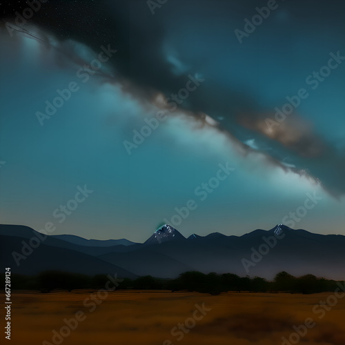 clouds over the mountains