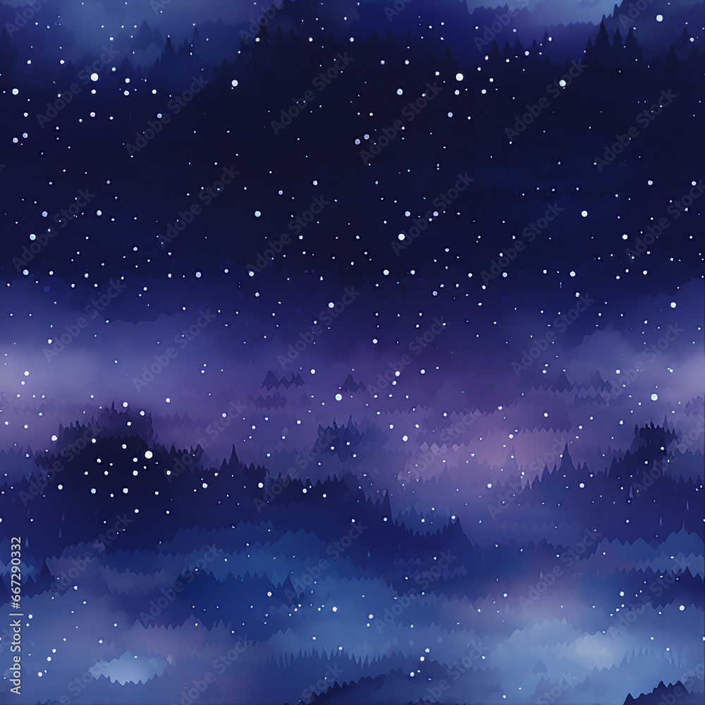 Midnight Skies Ombre Magic Pattern Midnight Skies Ombre Magic Pattern