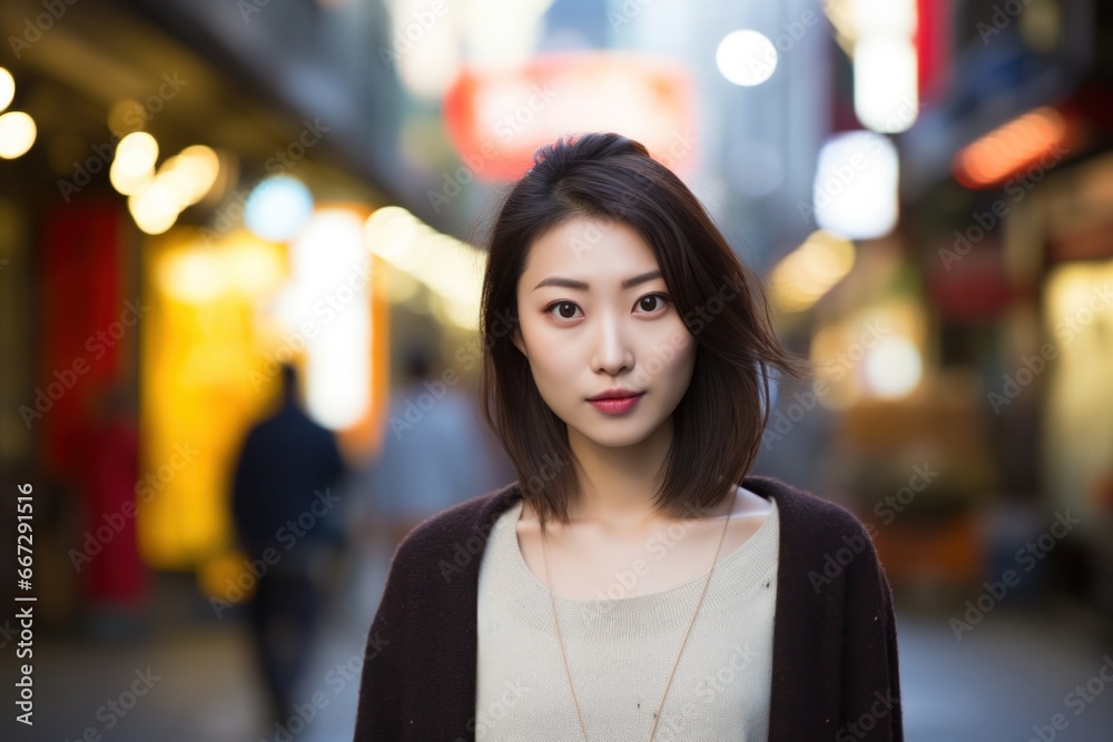 真剣な表情の若い女性
