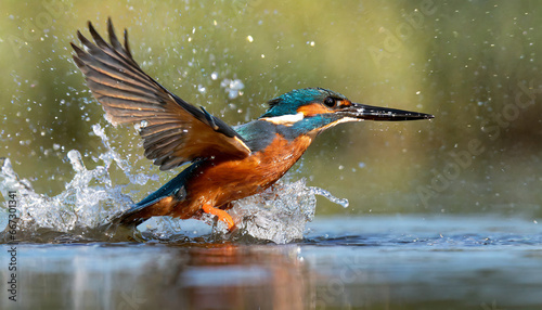 female kingfisher emerging from the water after an unsuccessful dive to grab a fish taking photos of these beautiful birds is addicitive now i need to go back again © Marsha