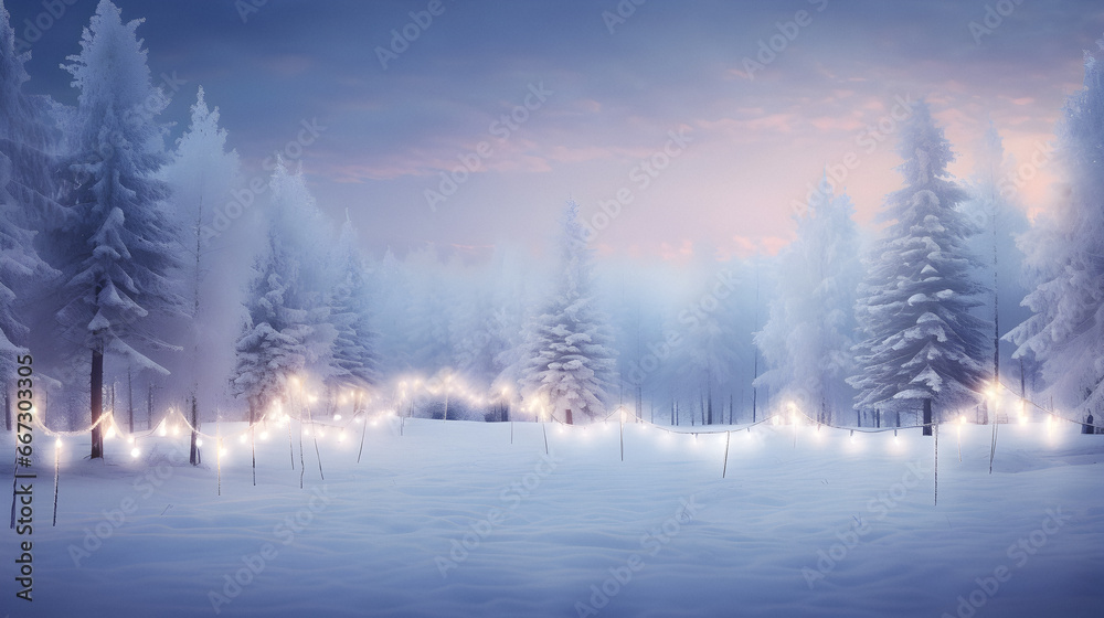 winter landscape, Impressive winter, covered fir trees, Colorful outdoor scene, Beauty of nature concept