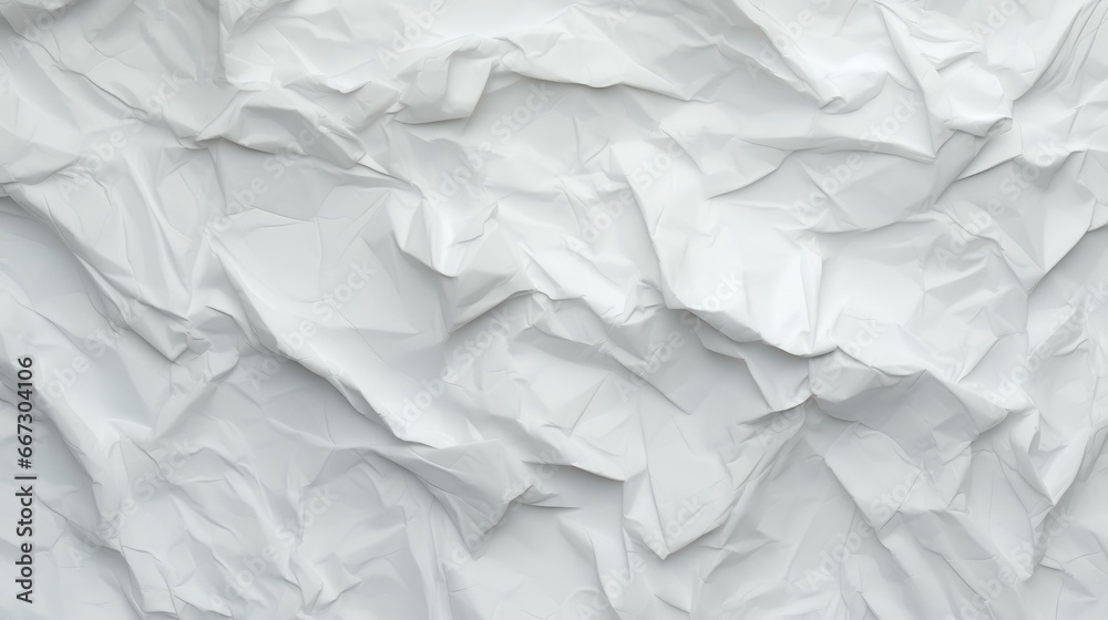 Obraz premium Abstract Old White Crumpled and Creased Recycle
