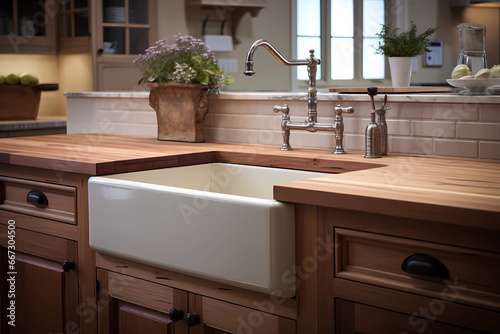 Apron Front Sink - Europe - Similar to a farmhouse sink with a front apron 