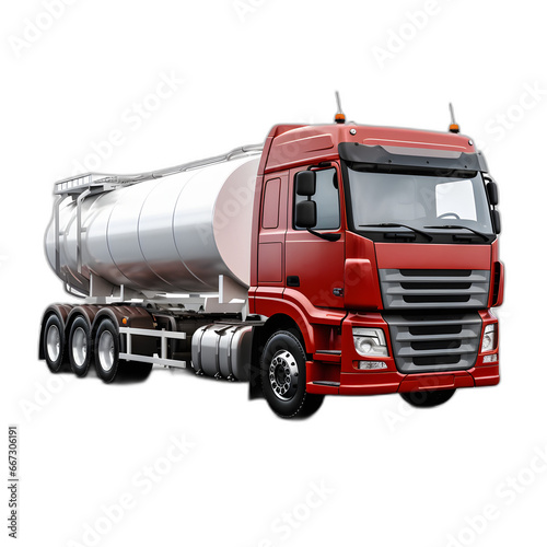 tanker truck isolated on transparent or white background, png